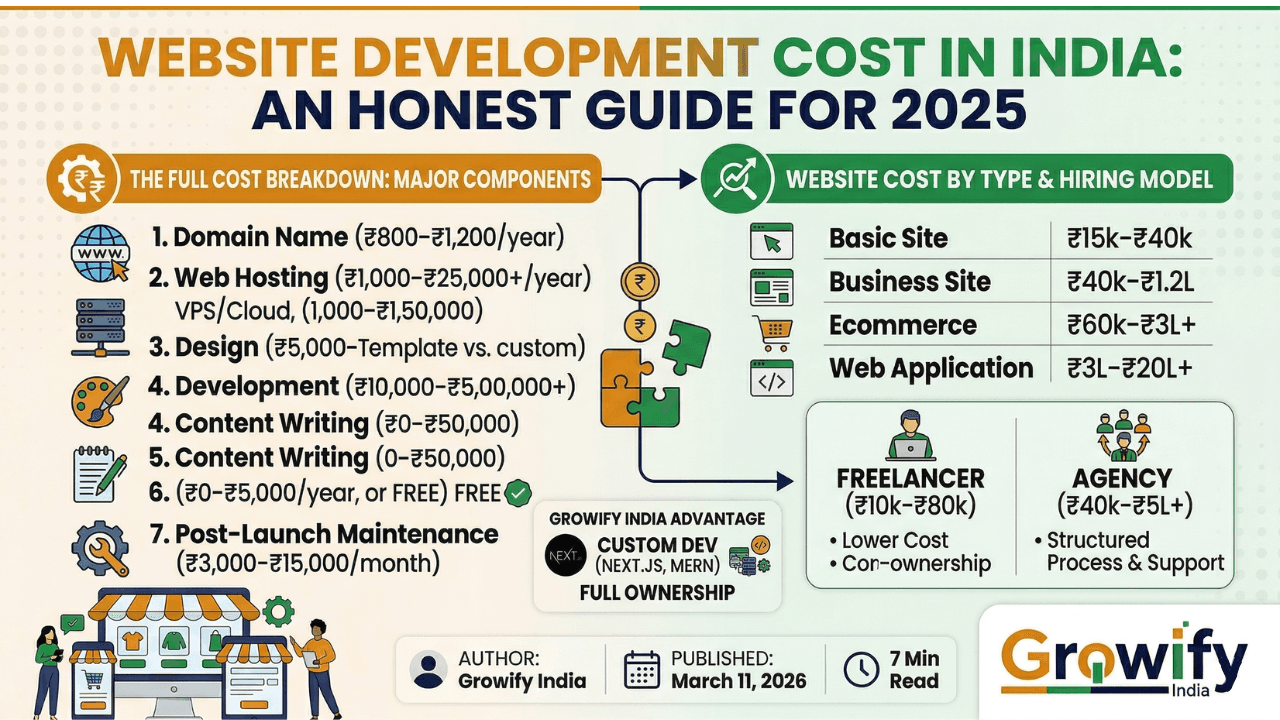 How Much Does a Website Cost in India? (2025 Honest Breakdown)